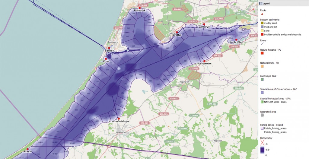 Rys. 1 Statystyczne obszary rybackie – część rosyjska. 