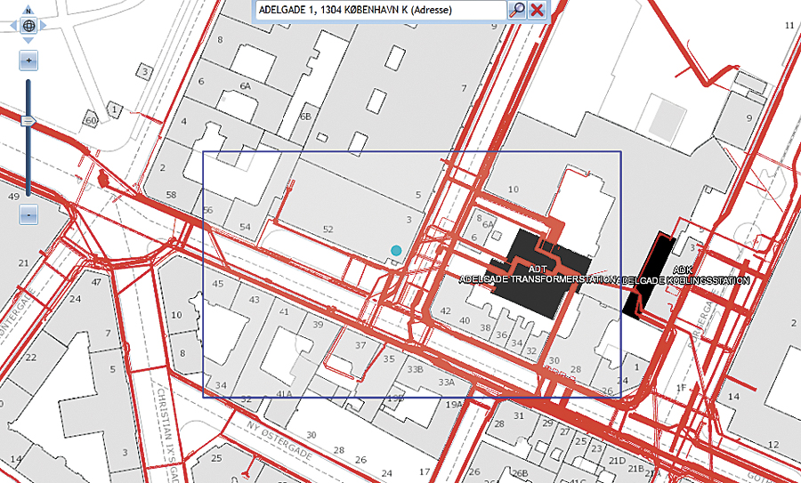 Rys. 2. Zewnętrzni wykonawcy mogą, korzystając z Internetu, zamówić mapę z informacją o przebiegu podziemnej sieci przed podjęciem prac. Cały proces przebiega automatycznie, a pliki PDF są generowane i wysyłane natychmiast. W ten sposób obsługuje się mniej więcej 30 tys. zamówień rocznie.