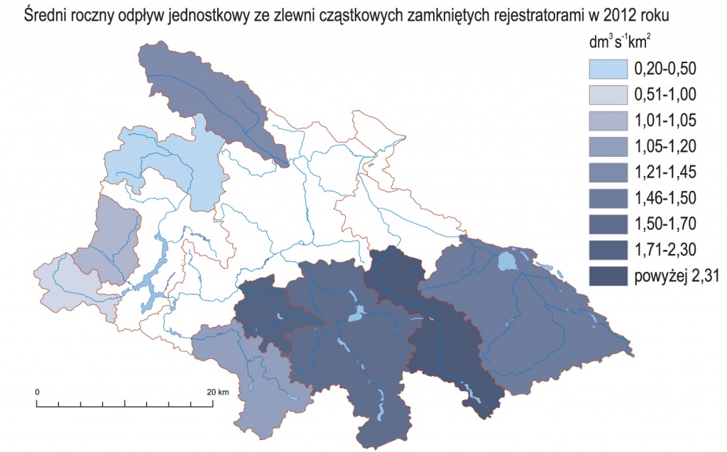 Średni roczny odpływ jednostkowy