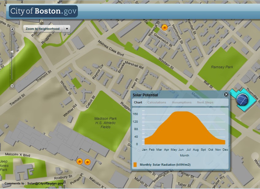 rys 1 mapa potenc solar Boston