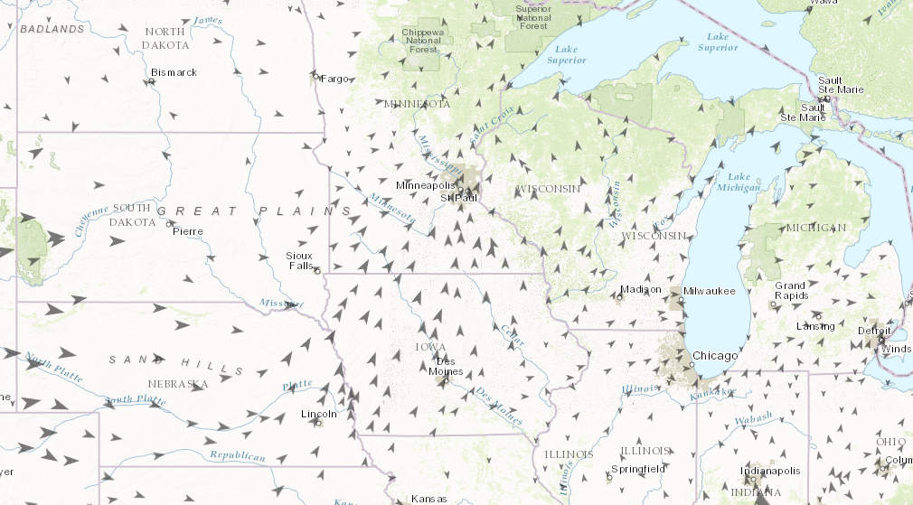 Rys. 4. Mapa bazowa Topographic przedstawia obiekty naturalne i antropogeniczne.