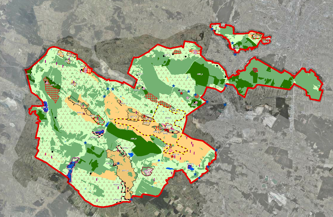 Rys. 5. Plansza planu ochrony Chęcińsko-Kieleckiego Parku Krajobrazowego.