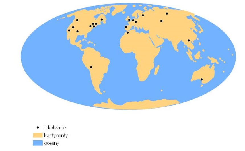 Ryc. 8. Współczesne lokalizacje.