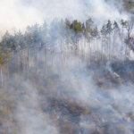 Wskaźnik intensywności ognia dla pożaru w Biebrzańskim Parku Narodowym